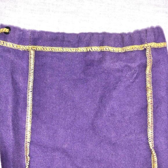 Vintage Crown Royal Light Purple Gold Alcohol Bag Drawstring Lot of 2 10" x 8" - Picture 2 of 6